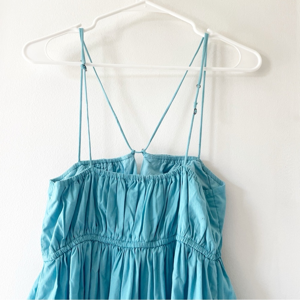 Abercrombie & Fitch Blue Strappy Babydoll Dress | Size Medium - Picture 7 of 10